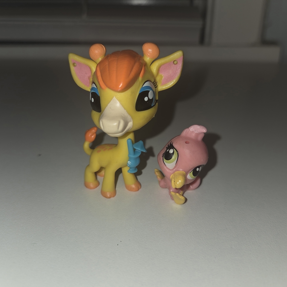 LPS Pawsabilities - Pierre de Long Giraffe & Siesta Perez Bird